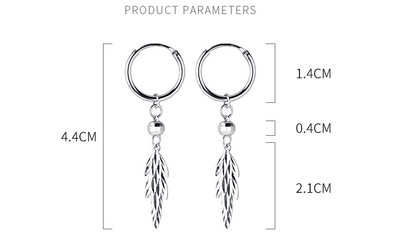 Aretes de Hoja Elegancia Tendencia - Image 7