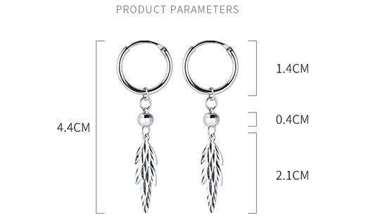 Aretes de Hoja Elegancia Tendencia - Image 7