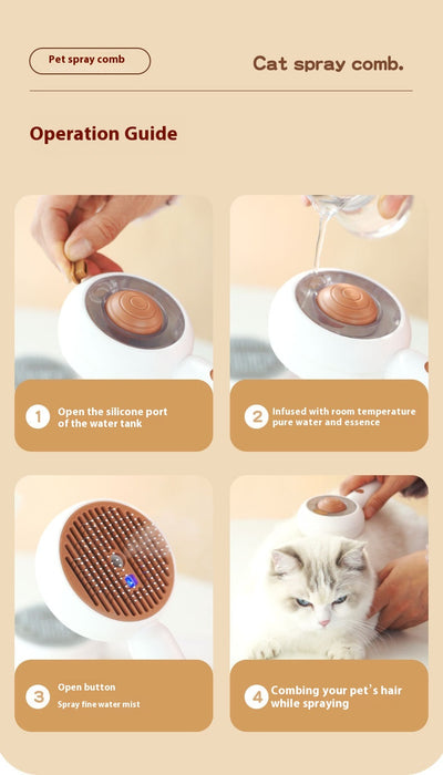 Peine Deslanador para Gatos de Acero Inoxidable - Eliminación de Pelo con Un Click - Image 20