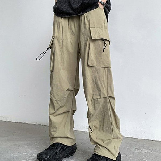 Pantalones Slim Fit Drapeados Versátiles para Hombre