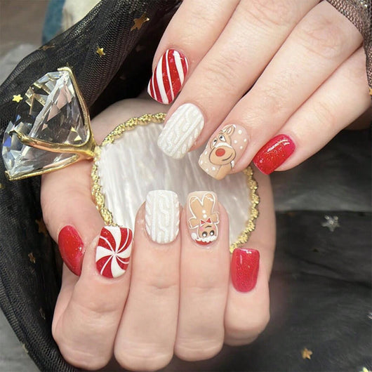 Uñas Decorativas Copo de Nieve - Diseño Navideño SMD - Image 33