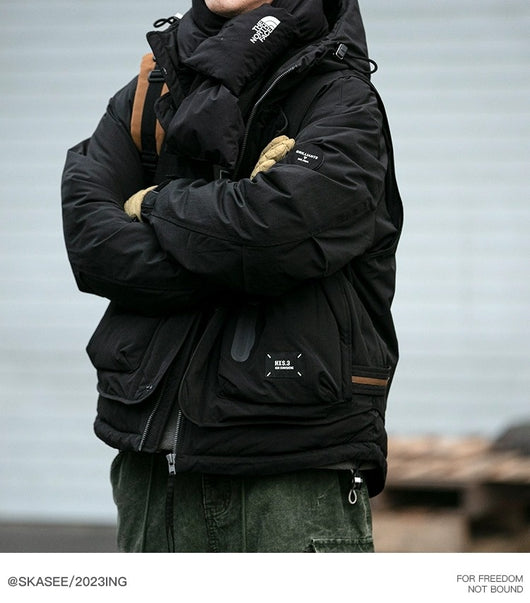 Chaqueta Acolchada de Trabajo Impermeable con Capucha y Múltiples Bolsillos - Image 11