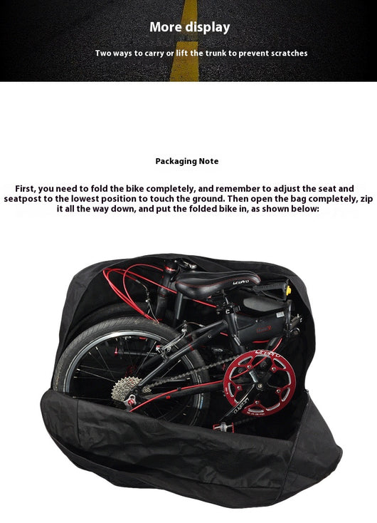 Bicicleta Plegable con Bolsa de Transporte para Equipaje - Image 15