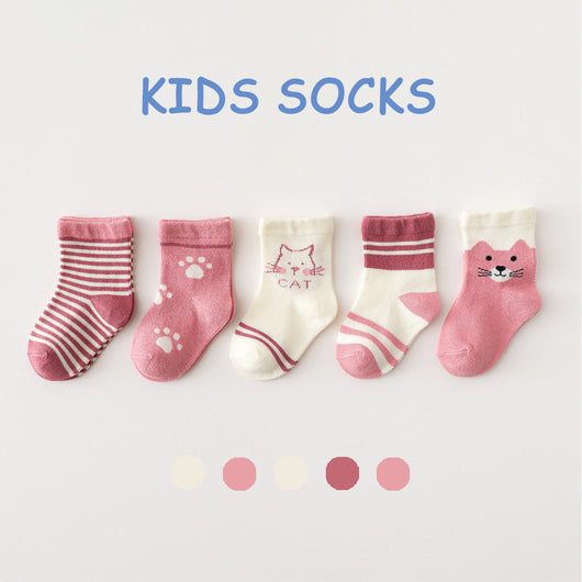 5 Pares de Calcetines Finos para Niños Primavera y Verano - Image 22