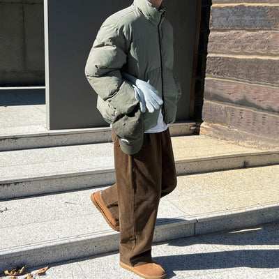 Chaqueta de Plumas Suelta Cálida Estilo Coreano para Hombre - Image 2