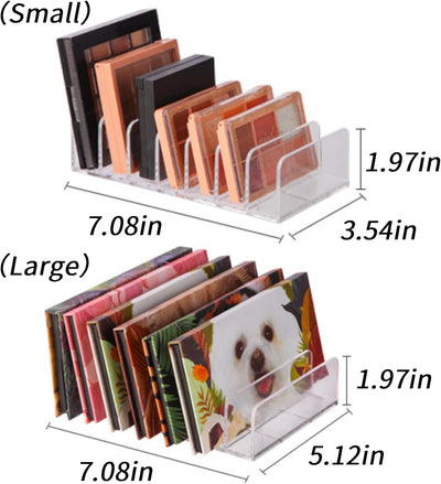 Organizador de Paletas de Sombras - Caja de Almacenamiento Acrílico de 7 Compartimentos para Maquillaje - Image 2