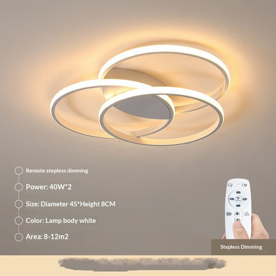 Lámpara de Techo LED Estilo Nórdico para Recámara Principal - Diseño Moderno e Inteligente - Image 8
