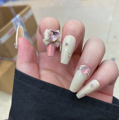 Uñas Postizas de Lujo con Adhesivo - Aplicación Instantánea - Image 10