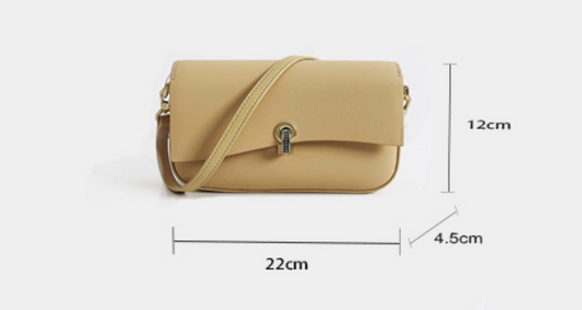 Bolso Bandolera de Cuero con Cierre Diamond Lock - Image 8
