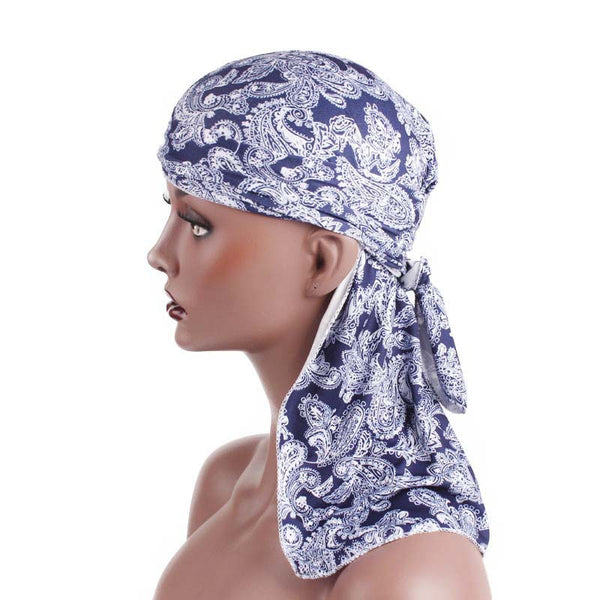 Gorro Pirata de Cola Larga en Tela Elástica Estampada