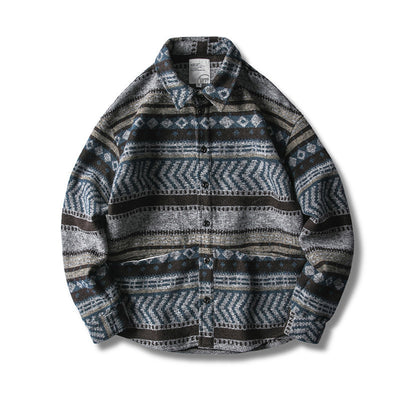 Camisa y Chaqueta de Lana Étnica - Image 5