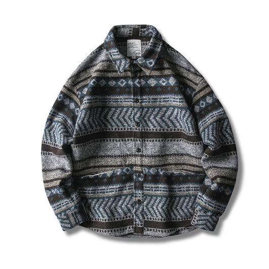 Camisa y Chaqueta de Lana Étnica - Image 5