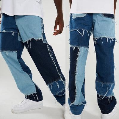 Jeans Hombre Contraste de Colores - Estilo Fronterizo Moderno - Image 3