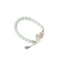 Pulsera de Jade Flor de Concha con Gota de Agua