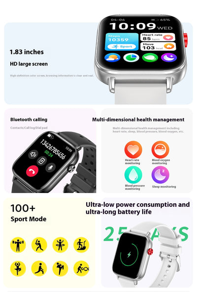Reloj Inteligente con Monitor Cardíaco, Podómetro y Llamadas Bluetooth - Image 26