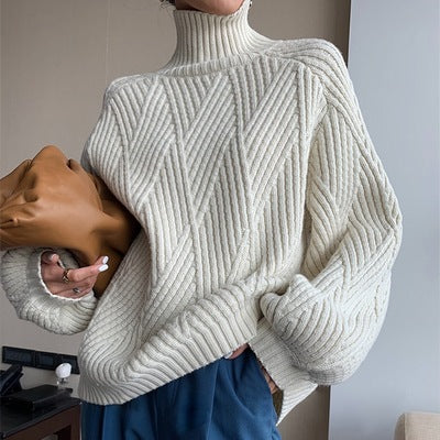 Suéter Grueso Holgado para Invierno - Abrigo Cómodo y Versátil - Image 10