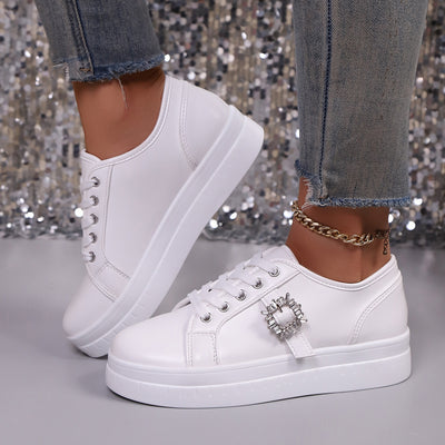Zapatillas Deportivas de Cuero con Suela Flexible para Mujer - Image 7