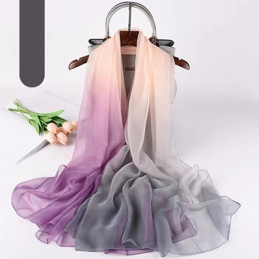 Pañuelo de Seda Degradado para Verano - Suave y Elegante - Image 13