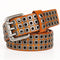 Cinturón de Cuero para Hombre Corns Hollow Rivet - Estilo y Durabilidad
