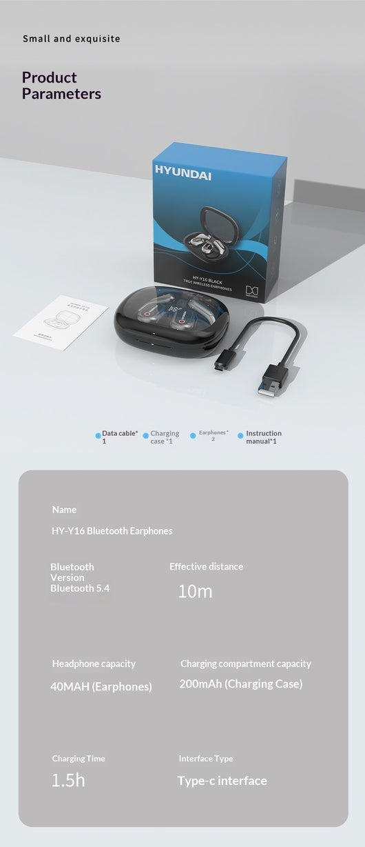Auriculares Traductores Inteligentes Y16 - Traductor Chino-Inglés Binaural con IA - Image 13