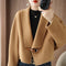 Abrigo de Lana Reversible Estilo Hepburn para Mujer
