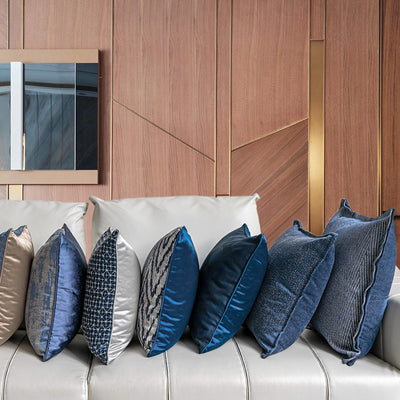 Cojín Minimalista Azul Denim para Sala de Estar Moderna - Image 15