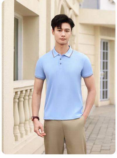 Polo de Trabajo Solona con Efecto Frío y Combinación de Colores - Image 29