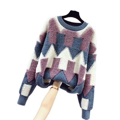 Suéter Abrigo Cuello Alto Acolchado Oversize para Mujer - Image 3