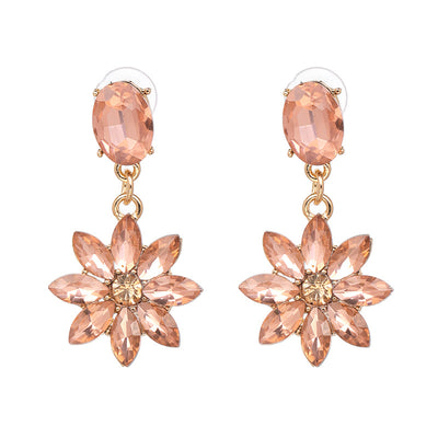 Aretes Retro de Perla y Diamante en Aleación - Image 15