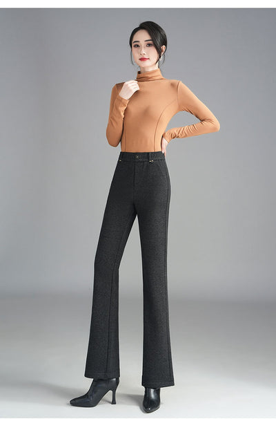 Pantalones Flare Slim Forrados en Fleece - Estilo Casual y Cómodo - Image 9