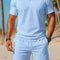 Conjunto Playero Hombre Mesh Respirable - Camisa y Shorts Deportivos Verano