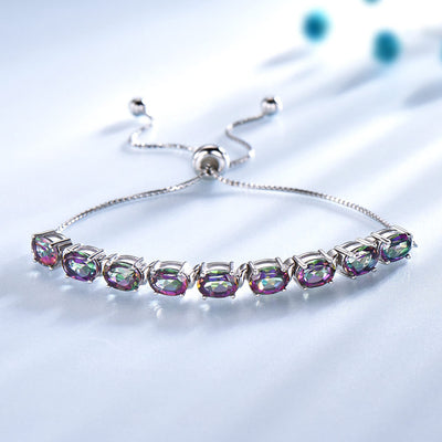 Pulsera de Topacio Ajustable en Plata 925 - Image 9