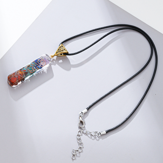 Colgante de Cristal Curativo Reiki con Piedra Natural para 7 Chakras - Image 73