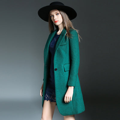 Chaqueta Coreana Slim Ajustada de Largo Medio - Image 5