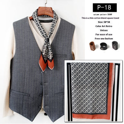 Bufanda de Seda Fina para Hombre - Accesorio Versátil Youth - Image 19