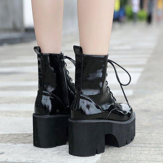 Botas de Tacón Alto con Cordones - Image 5