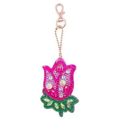 Llavero de Pintura de Diamantes DIY con Formas Especiales - Image 12