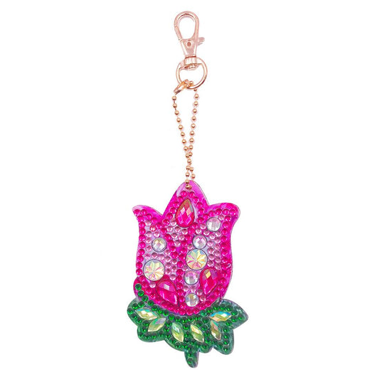 Llavero de Pintura de Diamantes DIY con Formas Especiales - Image 12