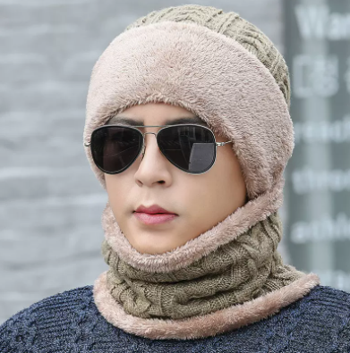 Gorro de Lana Grueso Tejido con Forro Polar para Hombre - Image 24