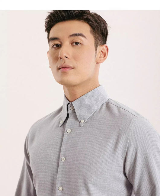 Camisa Casual de Cuadros Hombre Manga Larga sin Planchado - Image 17