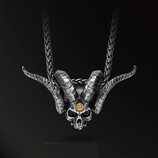 Colgante de Plata 925 con Incrustaciones de Oro 18k Estilo Punk - Image 7