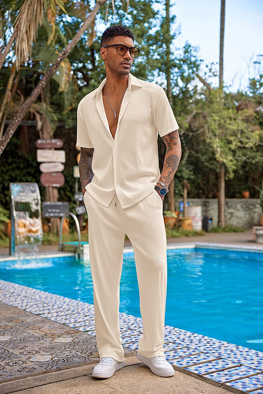 Pantalón Corto Suelto de Ocio - Traje Deportivo Casual - Image 30