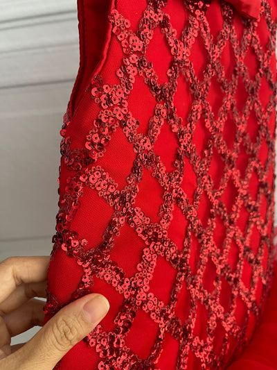 Vestido Rojo Navideño para Niñas - Diseño Festivo y Cómodo - Image 9