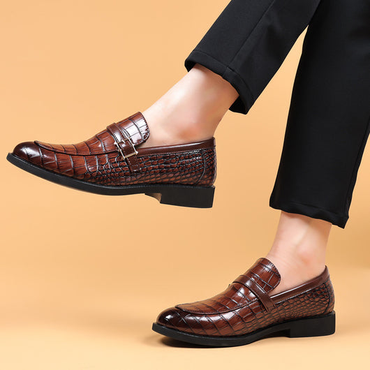 Zapatos de Cuero para Hombre con Patrón Cocodrilo - Estilo Ejecutivo - Image 14