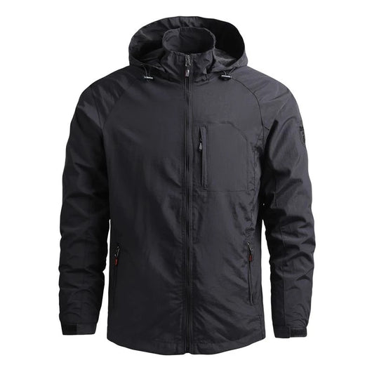 Chaqueta Outdoor Impermeable de Color Sólido para Hombre - Image 15