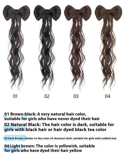Peluca Larga con Trenza y Moño - Peinado Versátil de Cabello Sintético - Image 10