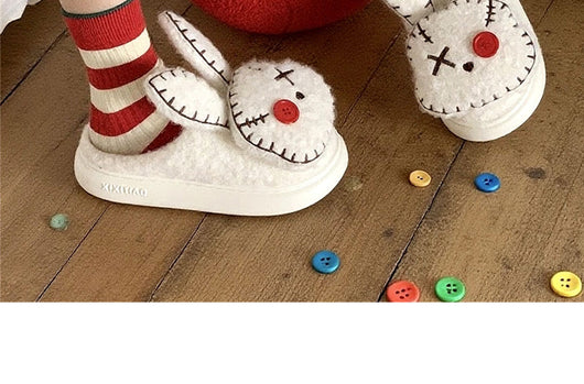 Pantuflas de Algodón con Personalidad Villana - Conejo Pirata para Mujer - Image 9