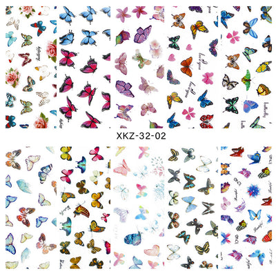 Papel Decorativo para Uñas Mariposas, Flores y Estrellas - Edición Día de Enamorados - Image 5