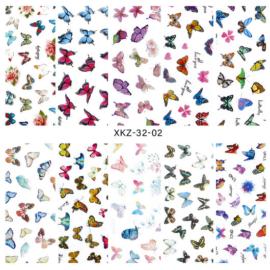 Papel Decorativo para Uñas Mariposas, Flores y Estrellas - Edición Día de Enamorados - Image 5