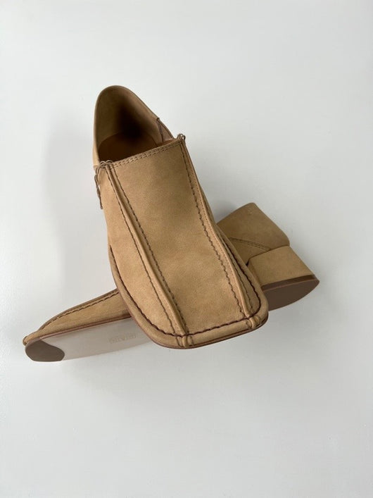 Zapato Retro Cuadrado Mujer Cuero Genuino Tacón Medio Grueso - Image 29